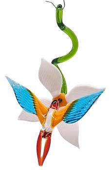 Blüte mit Kolibri, hängend